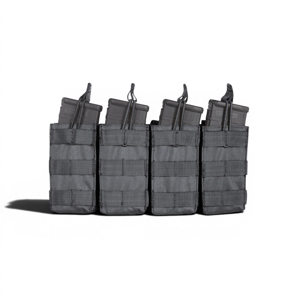 MOLLE Open Top Quad Rifle Mag Pouch