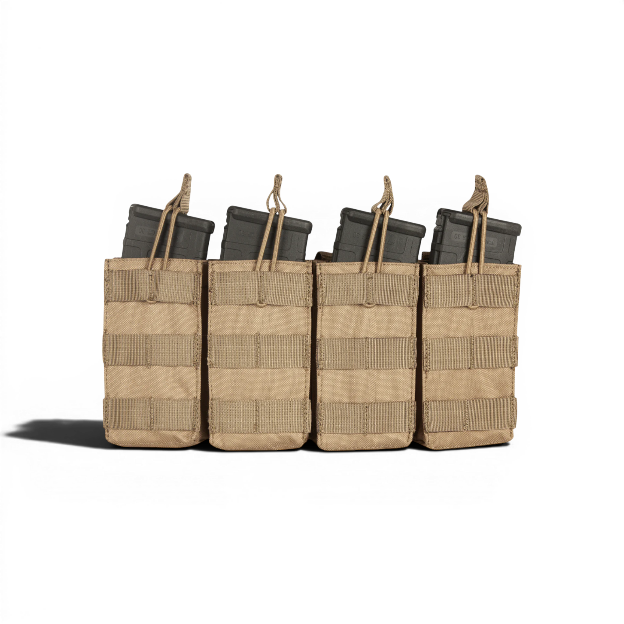 MOLLE Open Top Quad Rifle Mag Pouch