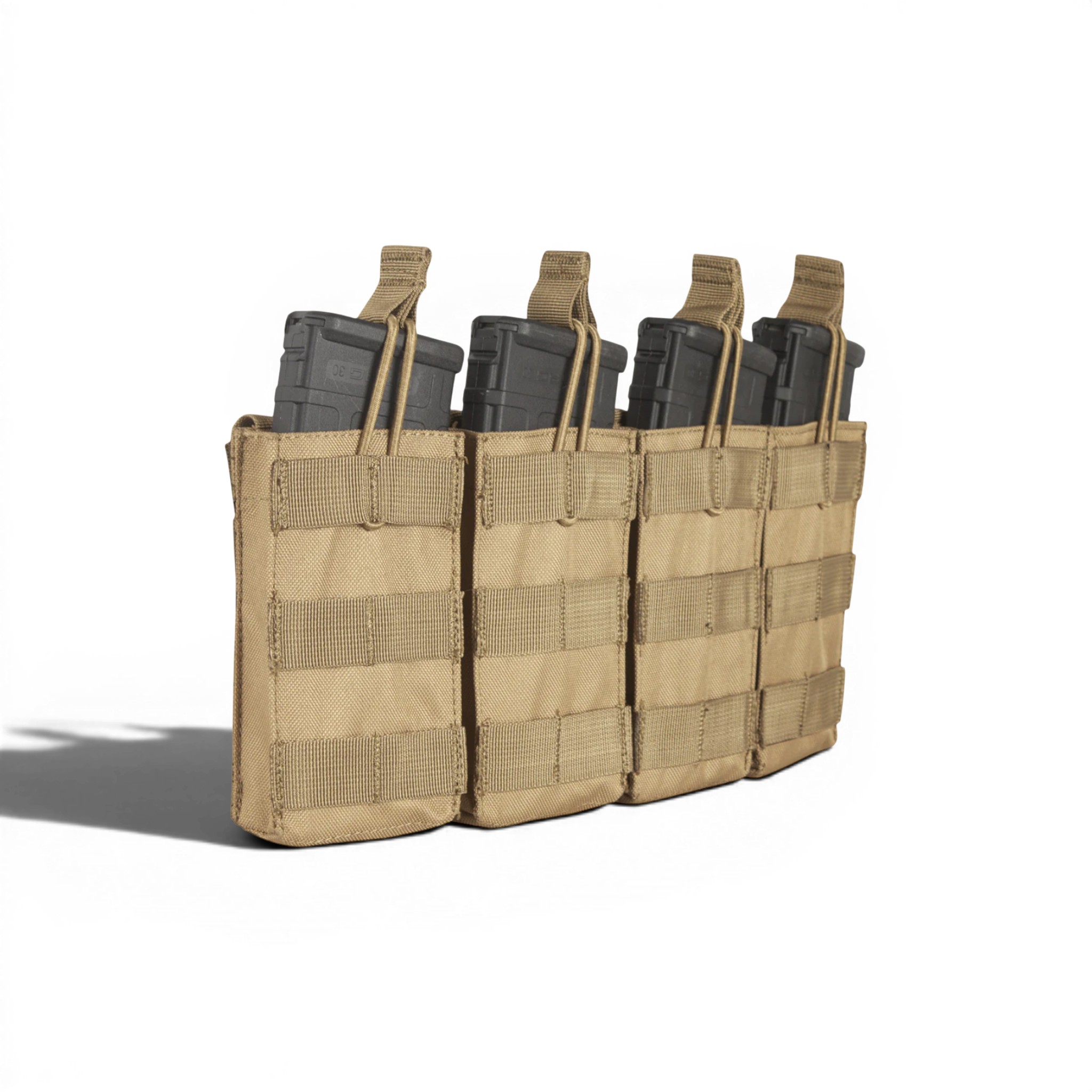 MOLLE Open Top Quad Rifle Mag Pouch
