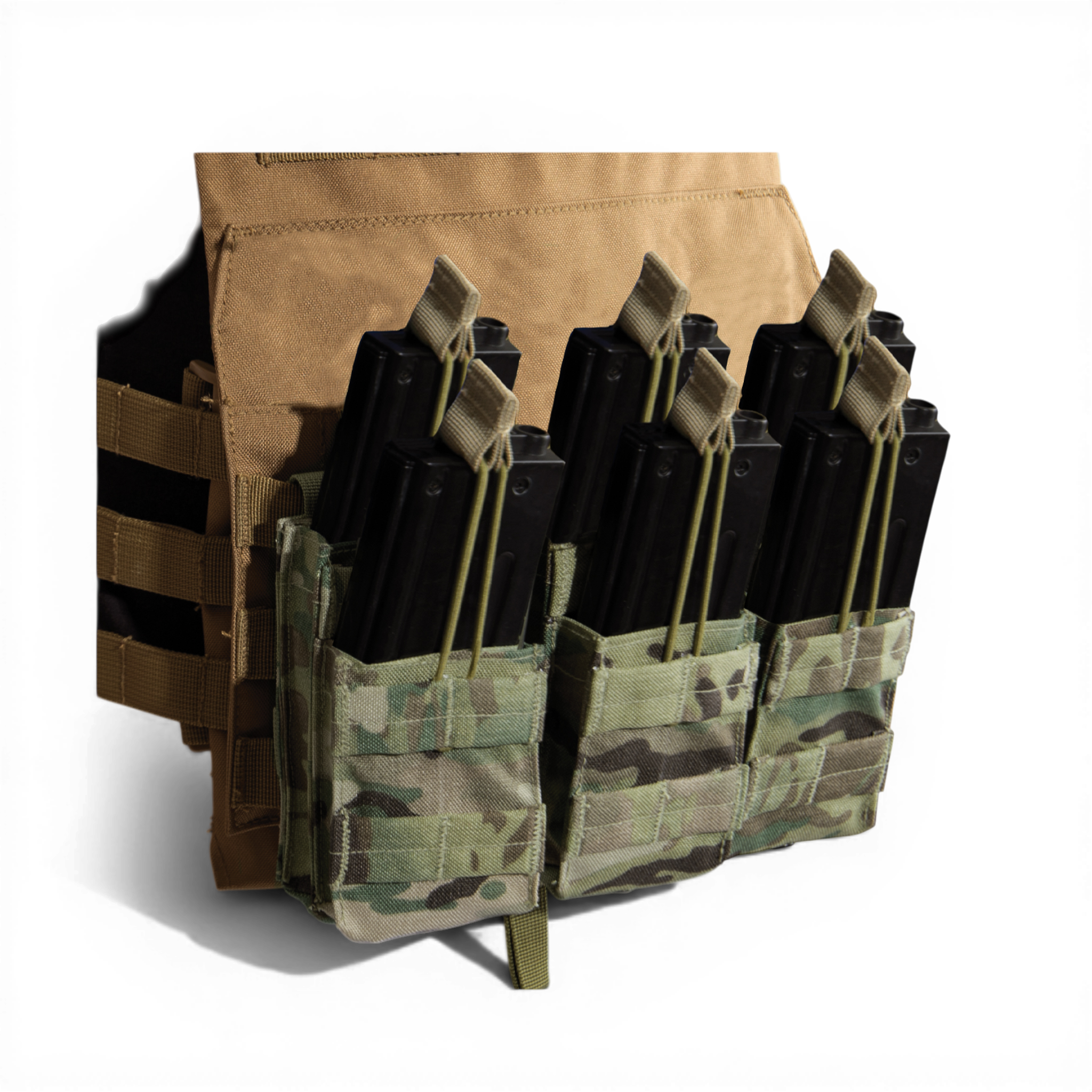 CTC MOLLE Open Top Six Rifle Mag Pouch