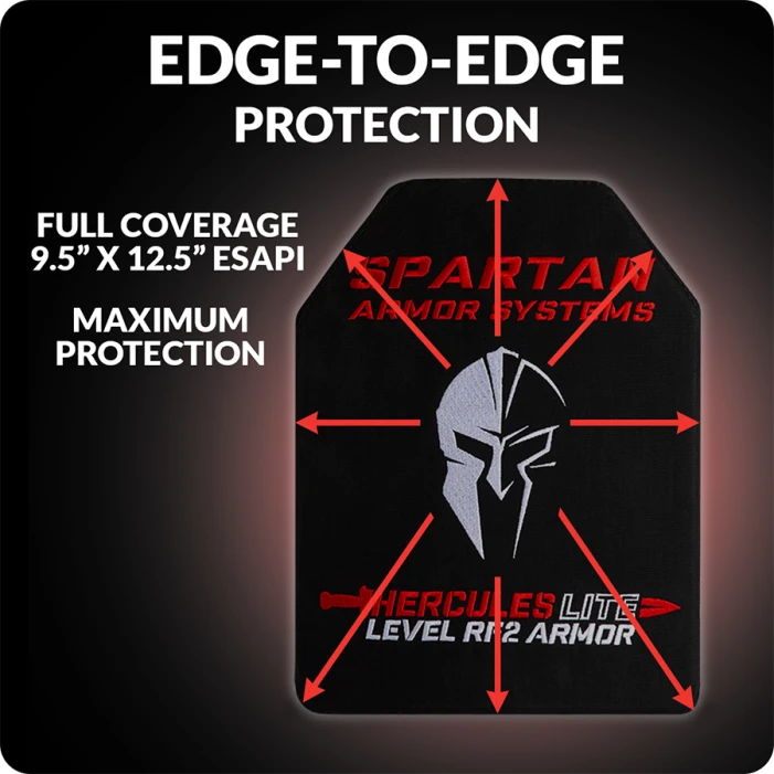 Hercules LITE Level RF2/III+ Lightweight Body Armor Plates | Set of Two