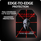 Hercules LITE Level RF2/III+ Lightweight Body Armor Plates | Set of Two