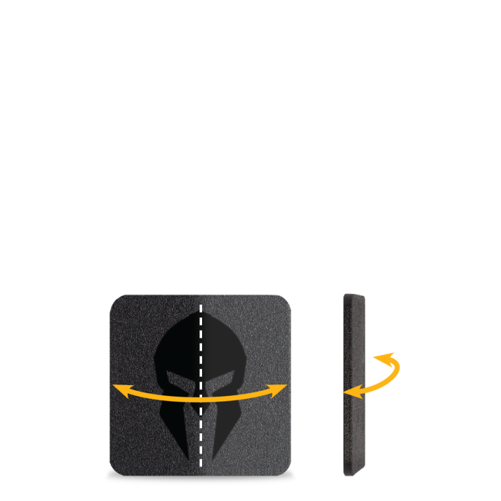 6” x 6” | Spartan™ Omega™ AR500 Steel Body Armor Side Plates | Set of Two