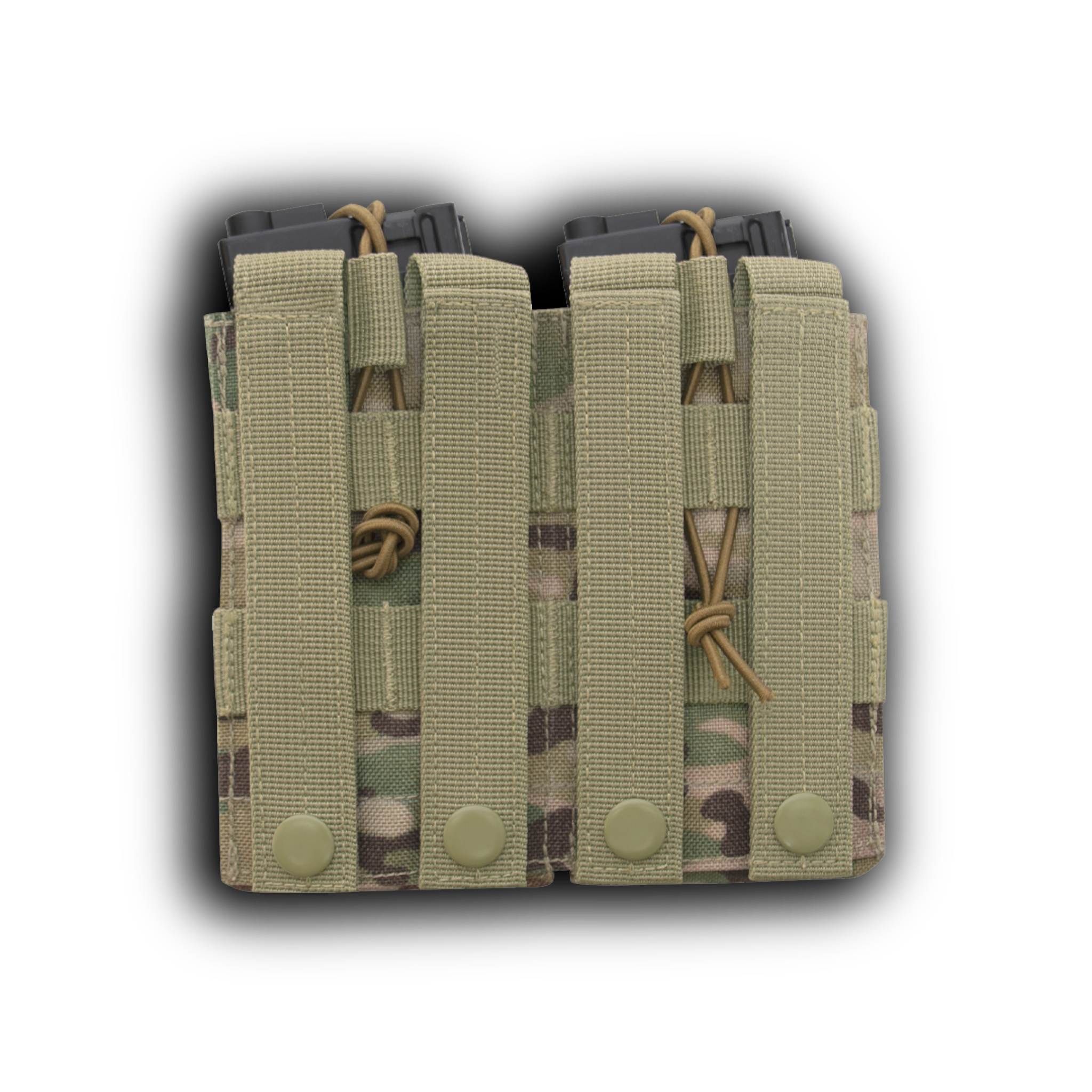 CTC MOLLE Open Top Double Rifle Mag Pouch