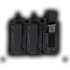 MOLLE Triple Kangaroo Rifle and Pistol Mag Pouch