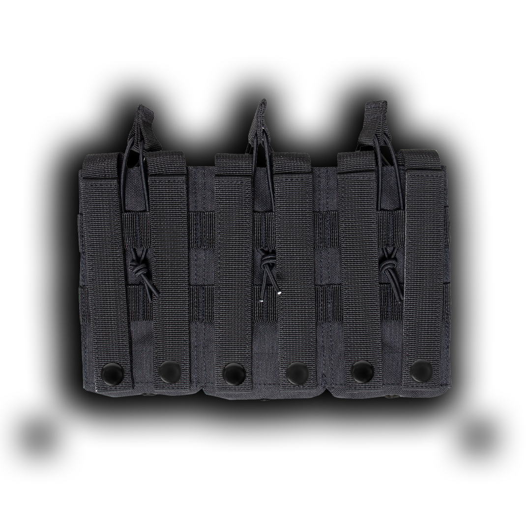 MOLLE Triple Kangaroo Rifle and Pistol Mag Pouch