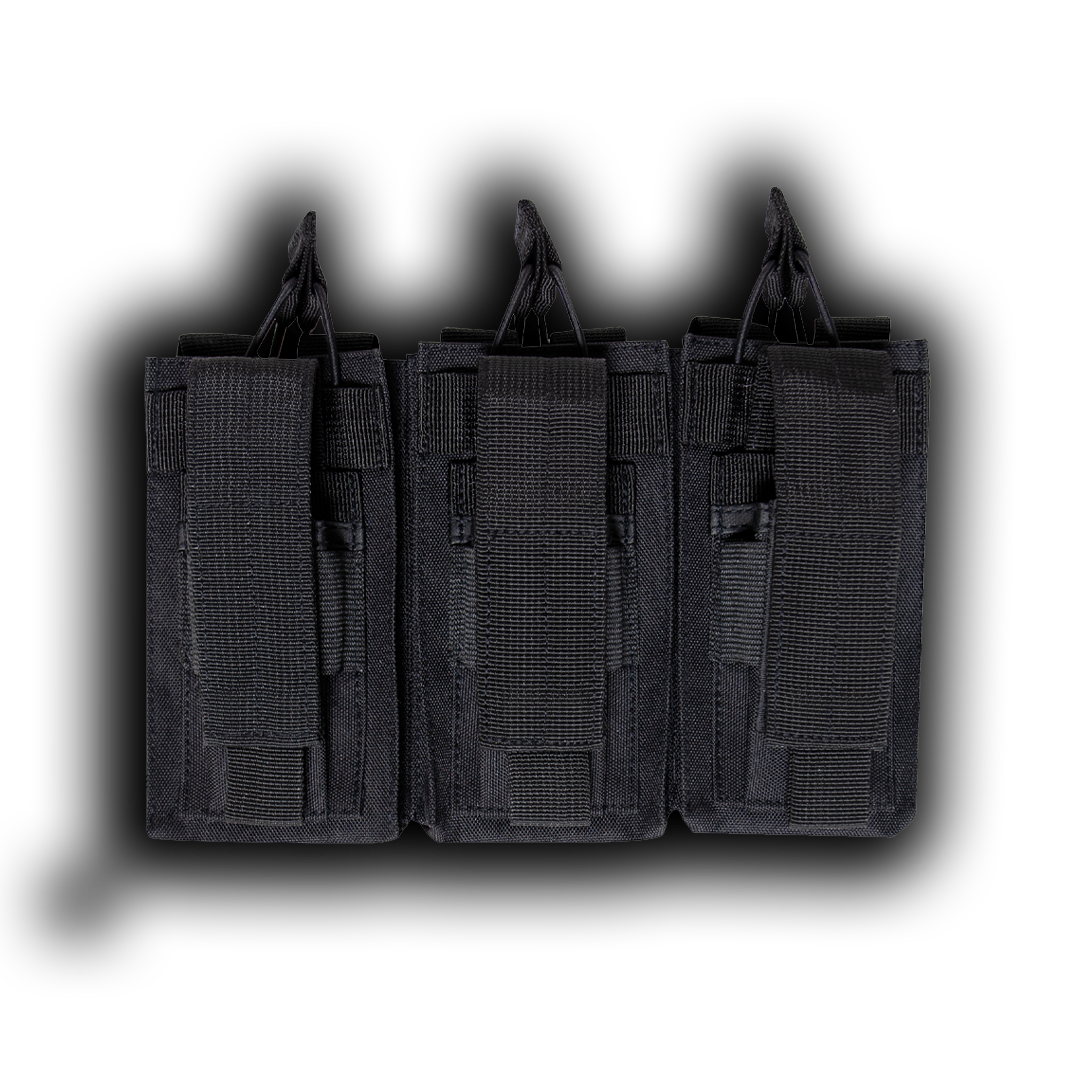 MOLLE Triple Kangaroo Rifle and Pistol Mag Pouch