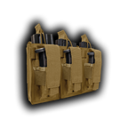 MOLLE Triple Kangaroo Rifle and Pistol Mag Pouch