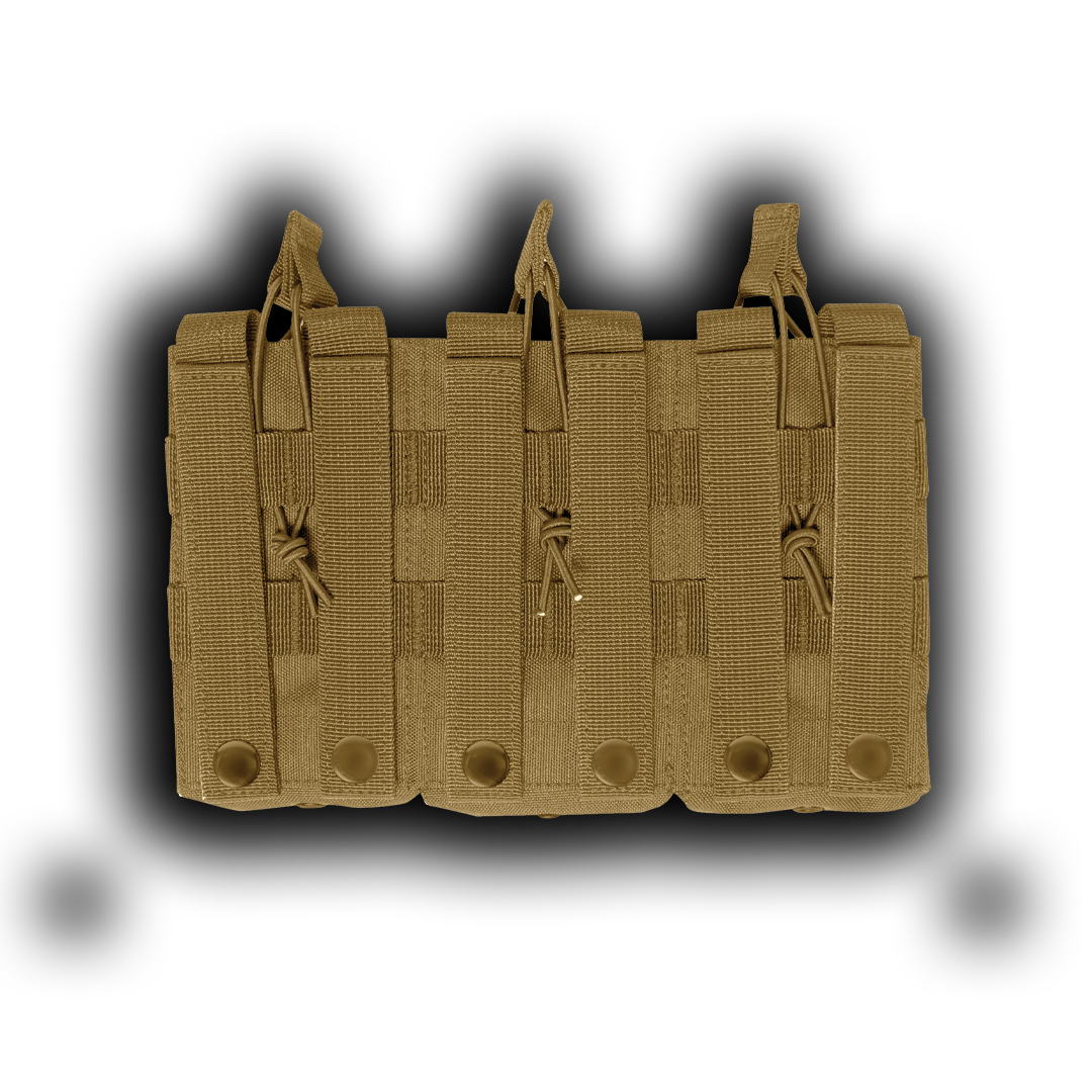 MOLLE Triple Kangaroo Rifle and Pistol Mag Pouch