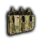 MOLLE Triple Kangaroo Rifle and Pistol Mag Pouch