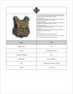 "Exodus" Lightweight Plate Carrier Vest