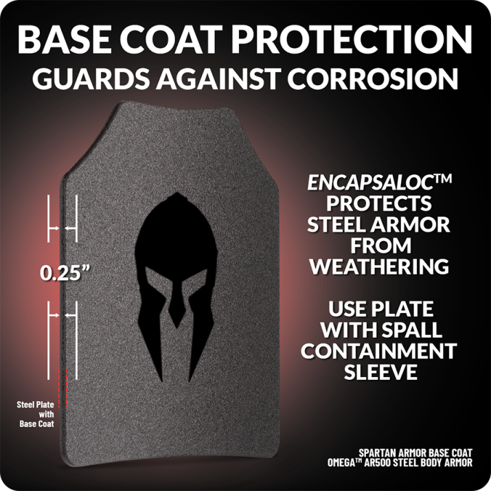 10" x 12" | Spartan™ Omega™ AR500 Steel Body Armor | Set of Two