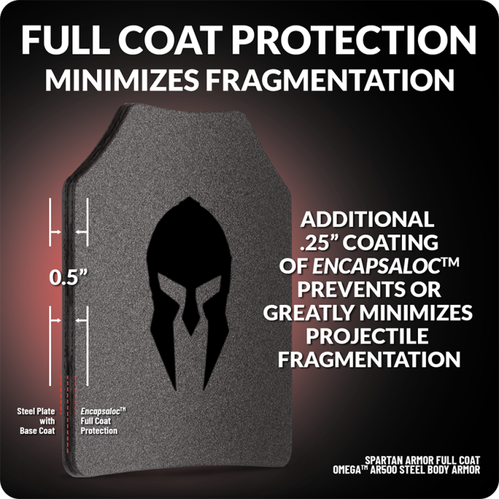 10" x 12" | Spartan™ Omega™ AR500 Steel Body Armor | Set of Two