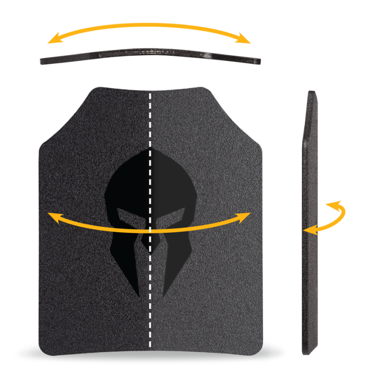 10" x 12" | Spartan™ Omega™ AR500 Steel Body Armor | Set of Two