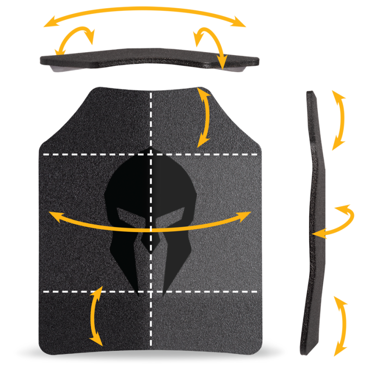 10" x 12" | Spartan™ Omega™ AR500 Steel Body Armor | Set of Two